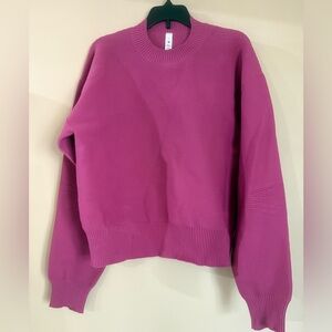 lululemon athletica Fuchsia Pink Crewneck Sweater